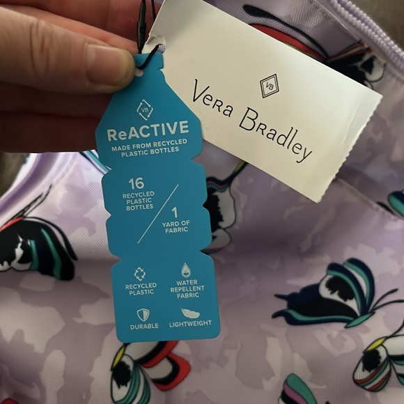 NWTO Vera Bradley lavendar butterfly print crossbody - Picture 7 of 7